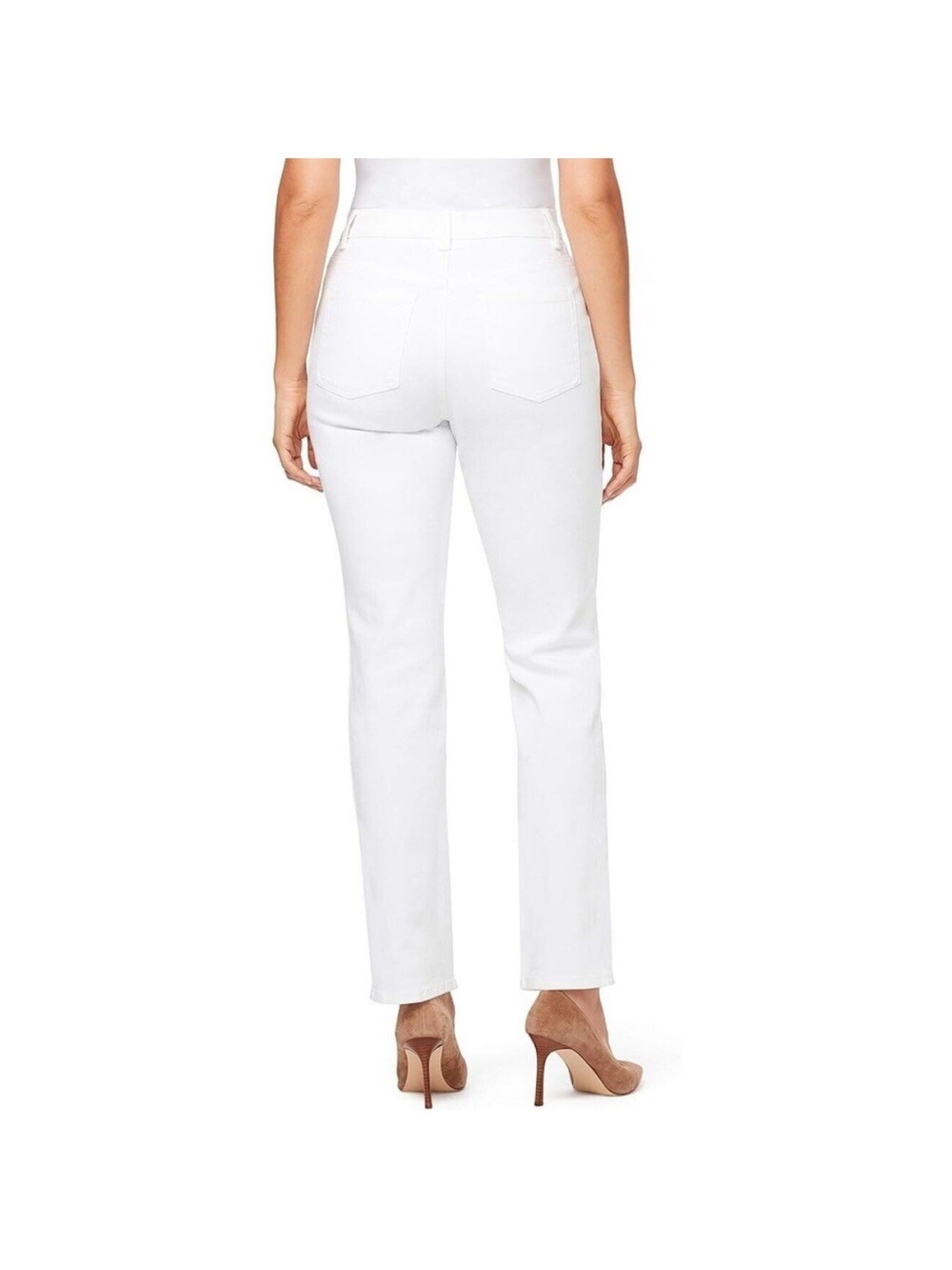 Gloria Vanderbilt White taper-Leg Jeans